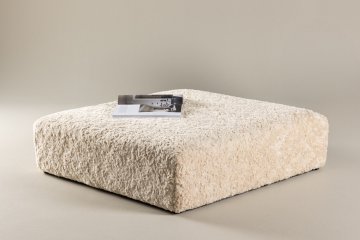 Venture Design Tabure 100x100x30 cm Bež, flis