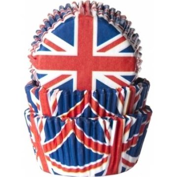 House of Marie Papirnati lončki za mafine Union Jack 50 kosov