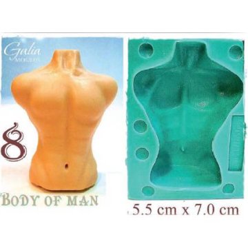 Silikonski kalup moškega telesa - Galias Moulds