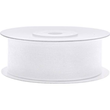 PartyDeco Beli trak 25 mm x 25 m -