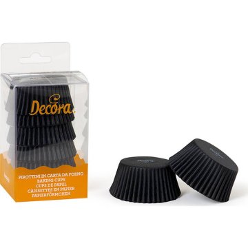 Decora Črne košarice za mafine 75 kosov 5x3,2cm -