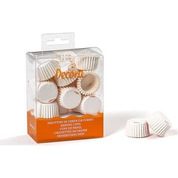 Decora Bele košarice za pralineje 200 kosov 2,7x1,7cm -