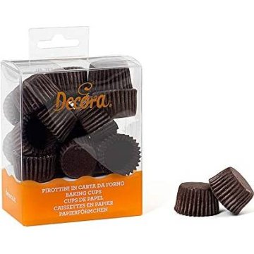 Decora Rjave košarice za pralineje 200 kosov 2,7x1,7cm -
