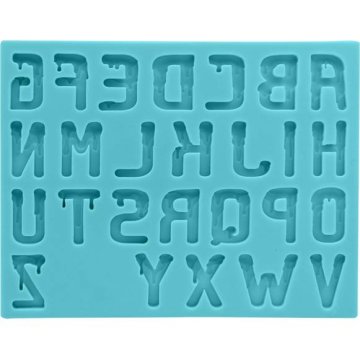Silikonski model za grozljivke z abecedo 15x11,5cm - Cakesicq