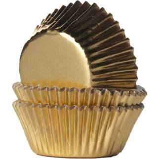 House of Marie Mini skodelice za mafine Glossy gold 36pcs