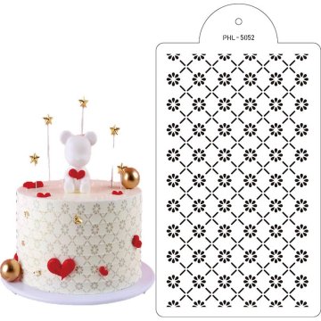 Šablona šablona cvetje lux 40x21cm - Cakesicq