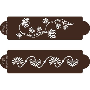 Šablona šablona cvetje Modern 2pcs - Cakesicq