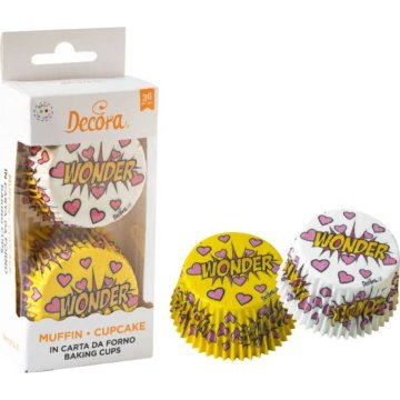 Decora Košarice za mafine 36 kosov 50x32 mm Wonder -