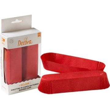 Decora Papirnati lončki za eclair 135x33x28mm rdeči 60pcs -