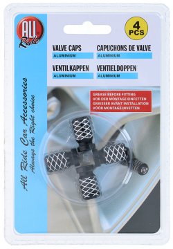 ALLRIDE Kapice ventilov Spirala, 4 kosi