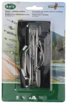 Camp Active Komplet jedilnega pribora za kampiranje 6v1