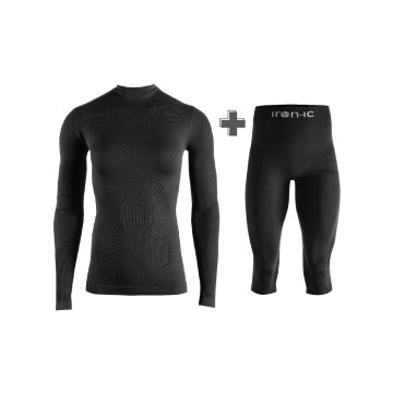 IRON-IC Baselayer Kit Women 3/4 – ženski termo komplet majica + 3/4 pajkice