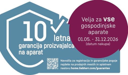 Pridobite Liebherr 10-letno garancijo