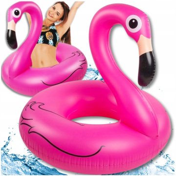 ER4 Napihljivi plavajoči flamingo, 120 cm, za plavanje v vodi, bazen, plavajoča blazina, plažni ponton