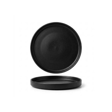 Saturnia Oslo plitki krožnik / 20cm / črna matt / 6kos