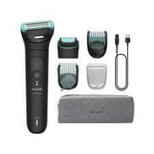 shumee PHIL Body Groomer 7000 Series BG7470/15 brivnik za telo z 2D-fleksibilno glavo črn