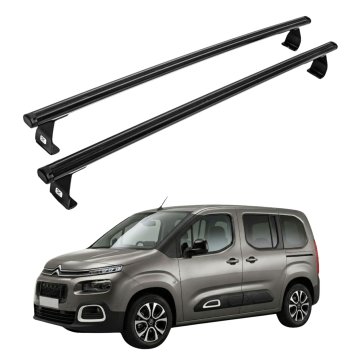 Strešni nosilec za Citroen Berlingo od 2008 do 2018, lahek aluminijast, črne barve