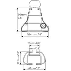 Menabo Bagażnik dachowy do Citroen C3 (Mk4) E-C3 2024- Omega 130 cm montaż za ranty