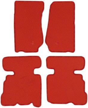 Jeep Wrangler II 4D od letnikov 2007 do 2011. Namenske talne preproge - EVA SATJE RDEČE