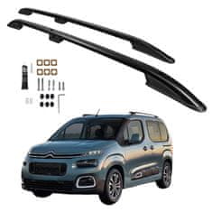 CAN Berlingo, Doblo, Combo, Partner, Proace, City, dolgi strešni nosilci, L2, črne barve