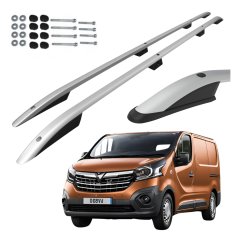CAN Strešne nosilce za Opel Vivaro Renault Trafic Talento NV300 2014- dolge, srebrne