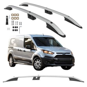 CAN Srebrne strešne letve za Ford Transit Connect 2014-2022 L1 kratke