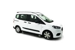 CAN Strešne nosilce za Ford Transit Courier od leta 2014 do 2023, aluminijaste, črne barve