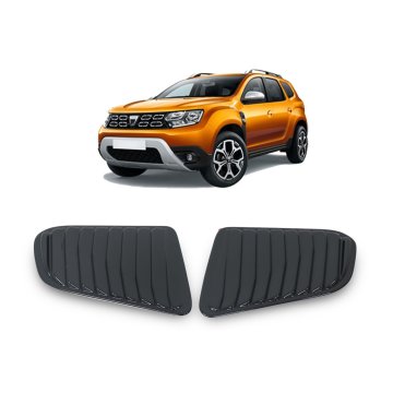 Črne zaščite stranskih stekel za prezračevanje za Dacia Duster od letnika 2018 do 2023