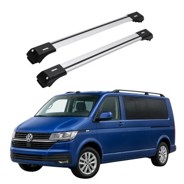 Strešni nosilec za klasične letve za Volkswagen T5/T6 2003-2024, srebrn