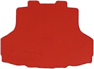 Mitsubishi Lancer Evolution IX Sedan od letnikov 2005-2007 EVA zaščitna podloga za prtljažnik, satjasta obloga - rdeča