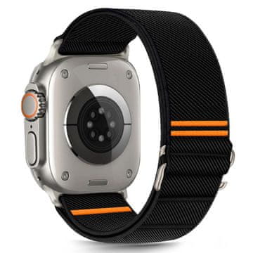 Tech-protect Nylon Slip pašček za Apple Watch 44/45/46/49mm, black