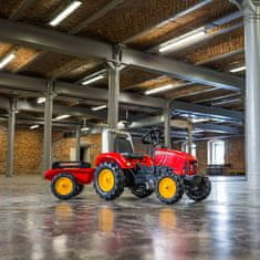 Falk Traktorek Red Supercharger na Pedały z Przyczepką Otwierany od 3 Lat