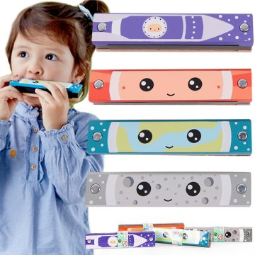 Classic world Drewniana Harmonijka Ustna dla Dzieci 1 szt.