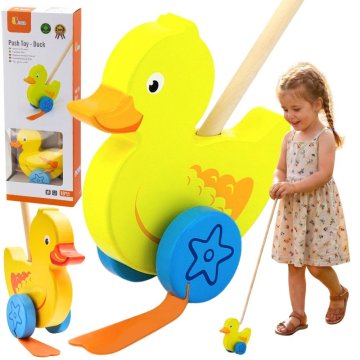 Viga Toys VIGA Drewniany Pchacz Kaczuszka