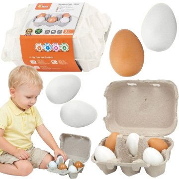 Viga Toys VIGA Drewniane Jajka w wytłoczce