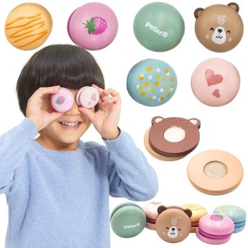 Viga Toys VIGA PolarB Drewniane Ciastka Ciasteczka Cukiernia Zestaw Makaroników