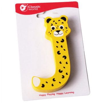 Classic world Drewniana Literka J