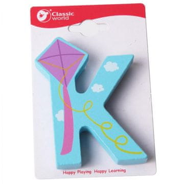 Classic world Drewniana Literka K