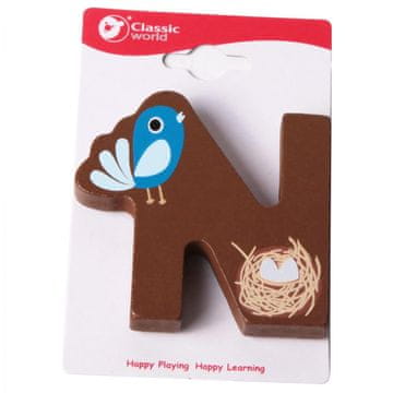 Classic world Drewniana Literka N