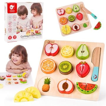 Classic world Zestaw do Krojenia Owoców na Rzepy MONTESSORI 20 el.