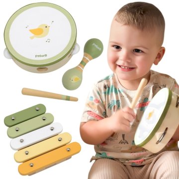Viga Toys VIGA PolarB Zestaw Instrumentów Muzycznych Zielony