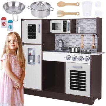 Tooky Toy Kuchnia Drewniana Nowoczesna Akcesoria
