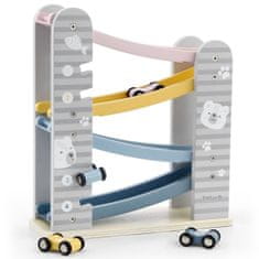 Viga Toys VIGA PolarB Drewniana Zjeżdżalnia Dla Samochodzików Tor Wyścigowy
