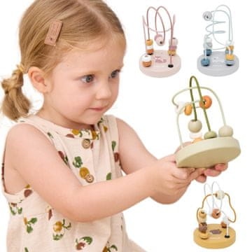 Viga Toys VIGA PolarB Drewniany Poręczny Labirynt Przeplatanka Pętla Motoryczna 1szt