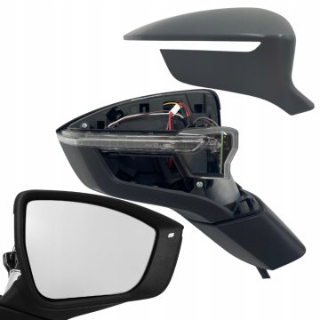 LUSTERKO PRAWE SEAT ATECA KH7 KHP ELEKTRYCZNIE SKŁADANE 9-PIN 2016-2024