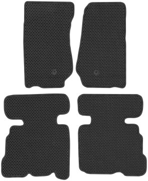 Jeep Wrangler II 4D od letnikov 2007 do 2011. Namenske talne preproge - EVA SATJEVSKA ČRNE barve