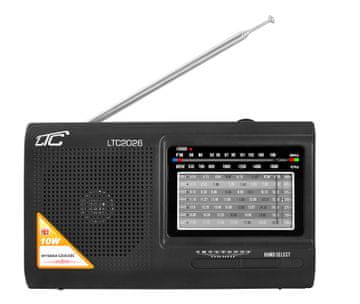 PS LTC Radio postaja prenosna LTC-2026 Wilga, črna, 10W