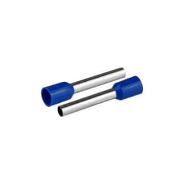 slomart PLASTROL KI/T-1X4/25,5/20 BU izolirana kabelska konica 4mm², 25,5mm, modra, 20 kos.