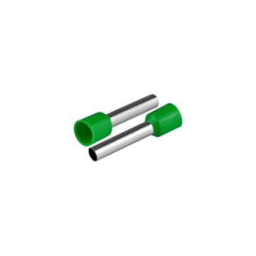 slomart PLASTROL izolirana tulka 1x6mm², dolžina 26mm, zelena, 50 kosov