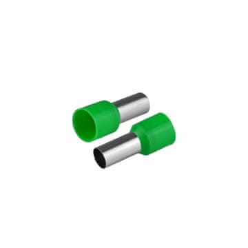 slomart PLASTROL KI/T-1X16/22,2/50 GN izolirana kabelska konica 16mm², 22,2mm, zelena, 50 kos.